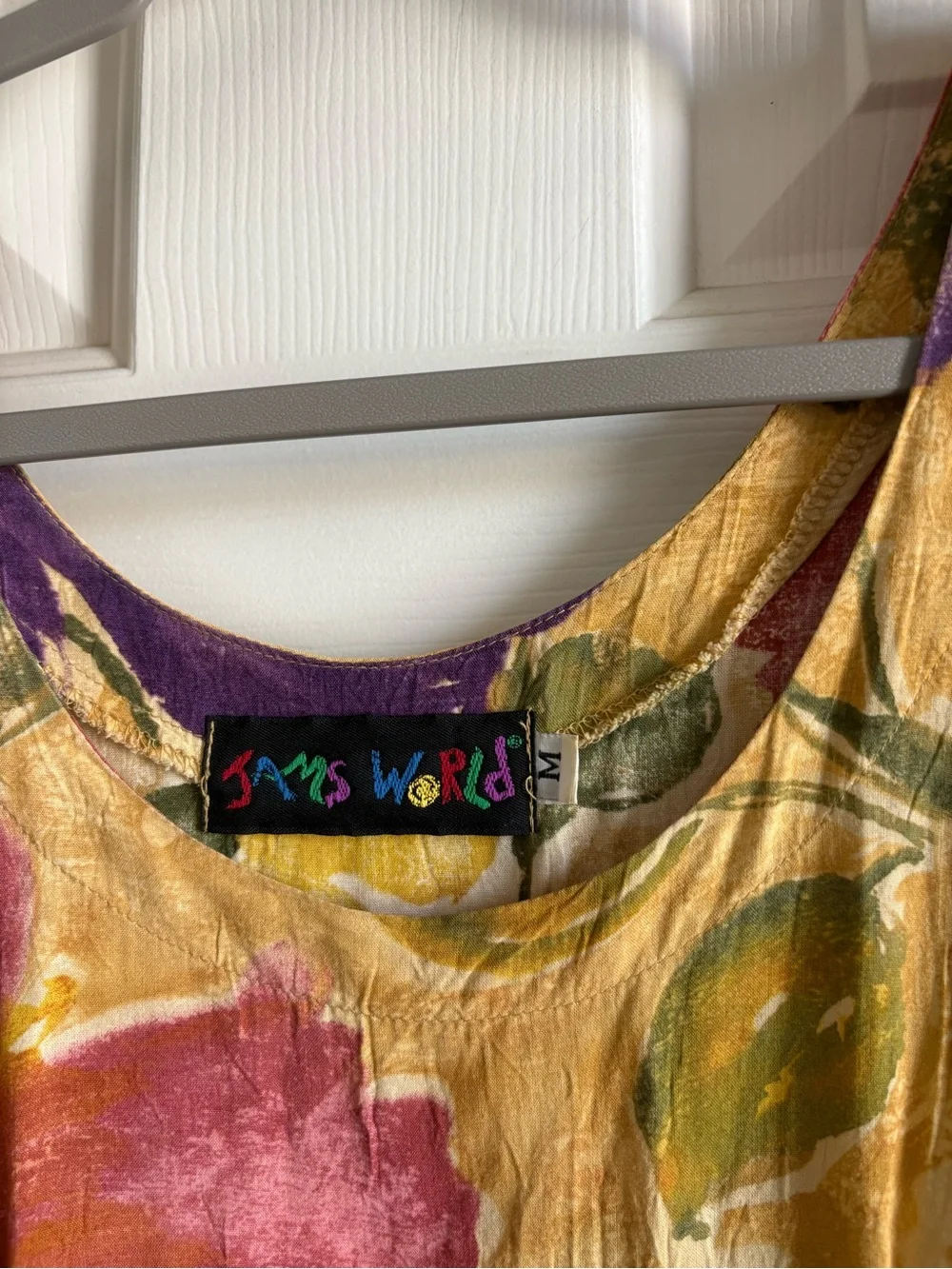 Jams World countryside Floral Maxi market Dress with Pink and Purple Blooms